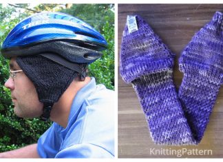 Knit Bike Helmet Ear Warmers Free Knitting Patterns