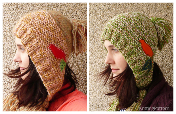 Knit Capucine Hat Free Knitting Pattern