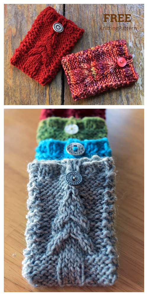 Knit Christmas Tree Cardigan Gift Card Holder Free Knitting Patterns