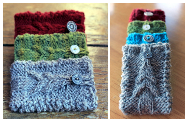 5 Knit Christmas Gift Card Holder Free Knitting Patterns ...