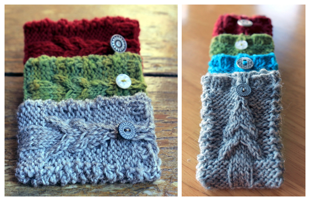 5 Knit Christmas Gift Card Holder Free Knitting Patterns