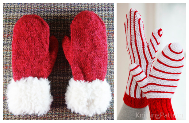 Knit Christmas Mitten Free Knitting Patterns