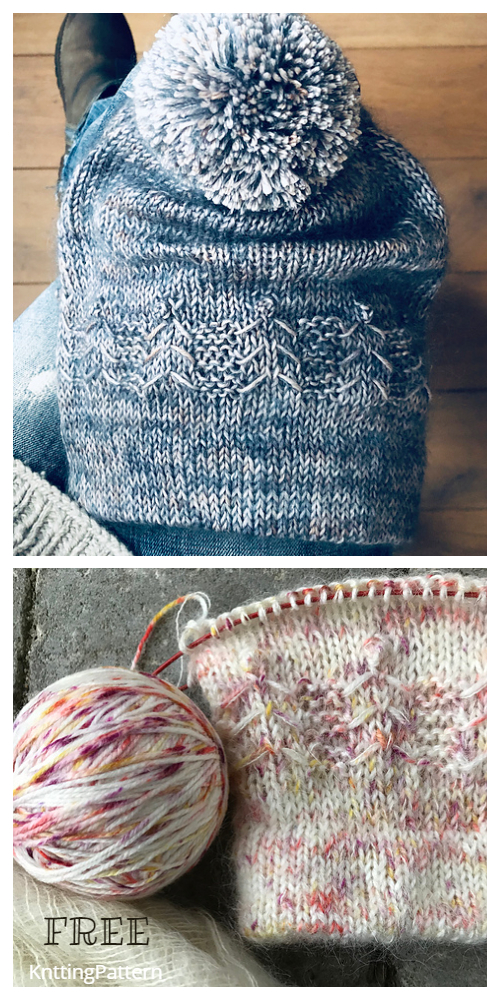 Knit Leni Beanie Hat Free Knitting Pattern