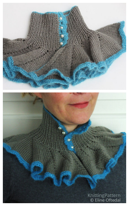 Knit Fun Ruffle Cowl Neck Warmer Knitting Patterns