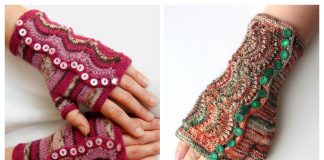 Knit Spatterdash Wristwarmers Free Knitting Pattern