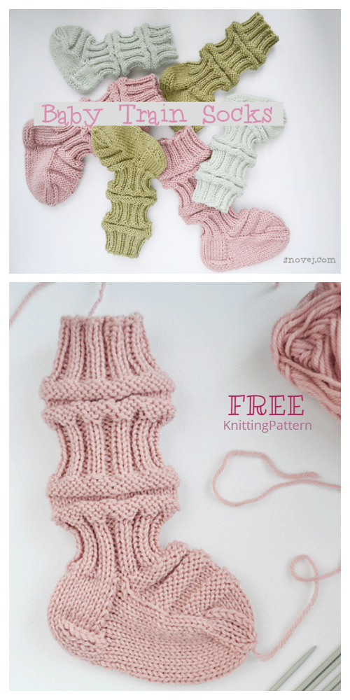 Knit Train Baby Socks Free Knitting Pattern