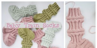 Knit Train Baby Socks Free Knitting Pattern