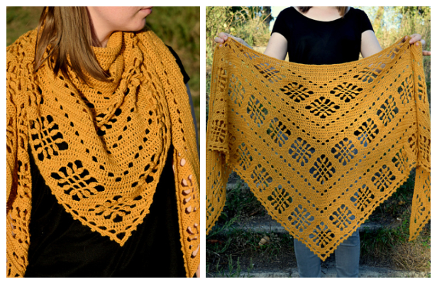 Knit Sienna Lace Shawl Free Knitting Pattern