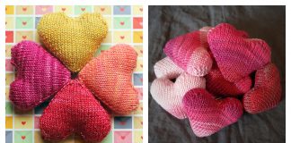 Valentine 3D Heart Free Knitting Patterns