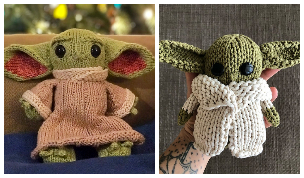5 Modèles de tricot gratuits Amigurumi Baby Yoda