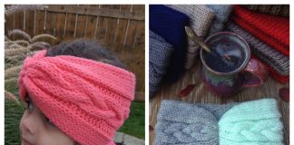 Knit Braid Cable Headband Free Knitting Pattern