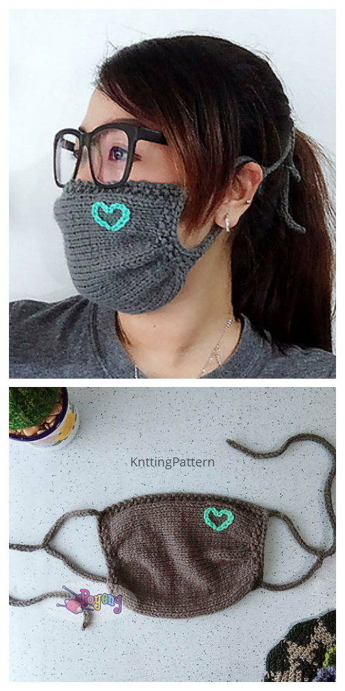 Knit Face Mask Free Knitting Pattern and Paid