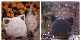 Knit Cat Hat Free Knitting Patterns