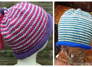Stashbusting Helix Stripe Hats Free Knitting Patterns