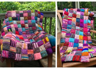 The Beekeeper's Quilt Blanket Knitting Pattern Free & Paid