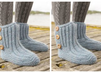 Adult Rib Boots Free Knitting Pattern