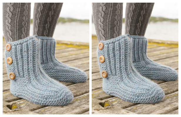 Adult Rib Boots Free Knitting Pattern