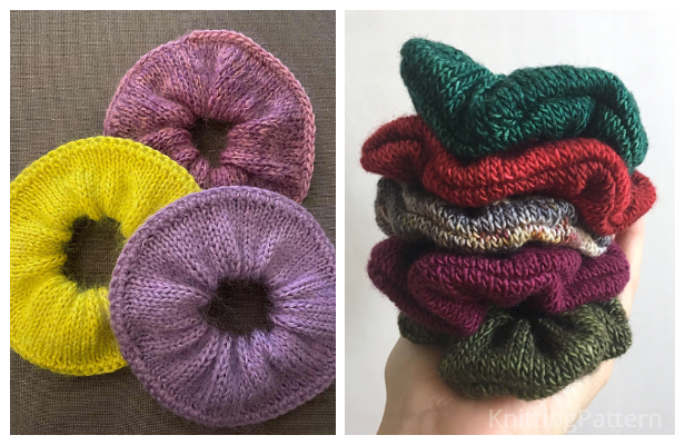 Knit Luxury Scrunchie Free Knitting Patterns