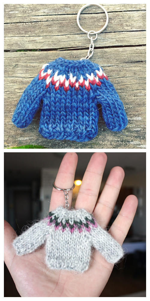 Knit Mini Sweater Keychain Free ...