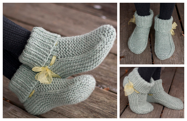 Adult Consultation remember Knit Nola's Slippers Free Knitting Pattern - Knitting Pattern