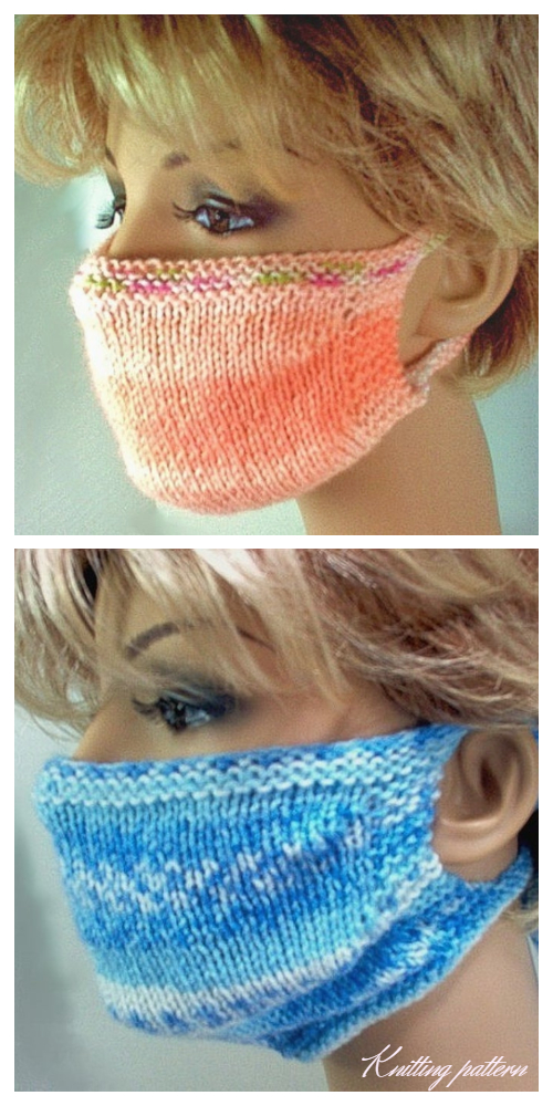 10 Knit Face Mask Free Knitting Patterns And Paid Knitting Pattern