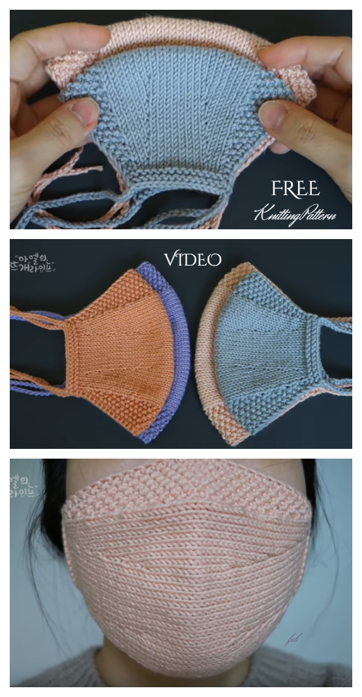 10 Knit Face Mask Free Knitting Patterns And Paid Knitting Pattern