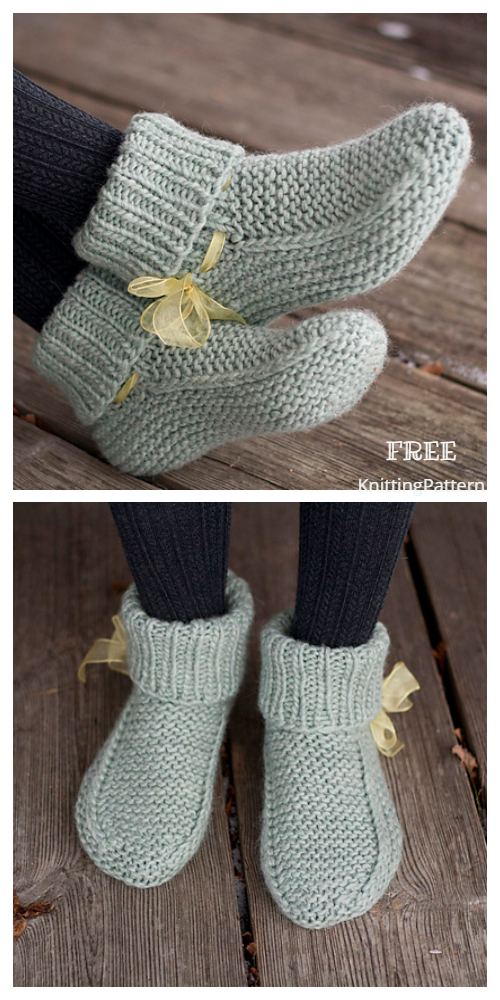 Knit Nola's Slippers Free Knitting Pattern - Knitting Pattern