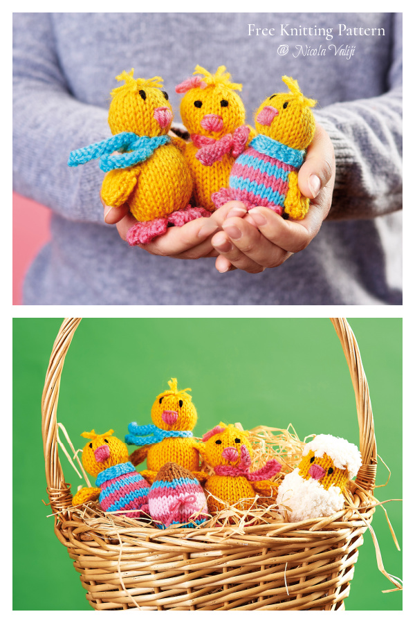 Easter Little Chicks Free Knitting Pattern