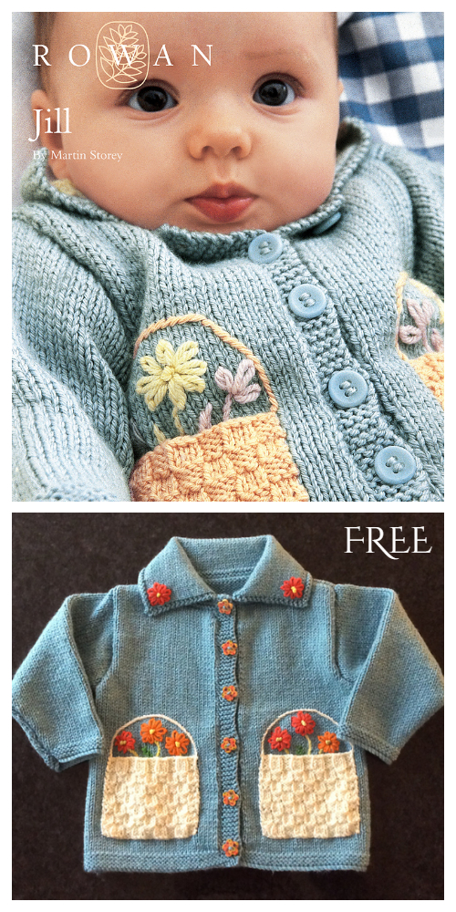 Jill Baby Cardigan Free Knitting Pattern