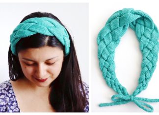 Knit Braided Bolena Headband Free Knitting Pattern
