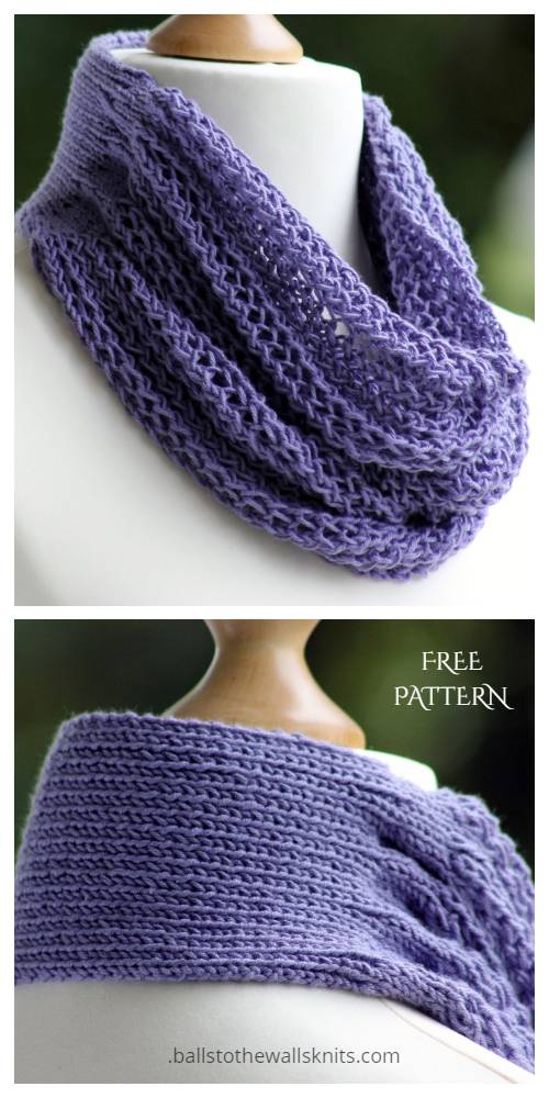 Knit Divine Drape Cowl Free Knitting Pattern