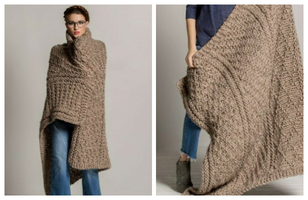 Knit Gansey Throw Blanket Free Knitting Pattern