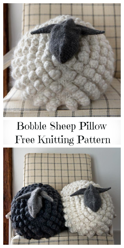 Knit Sheep Pillow Free Knitting Patterns