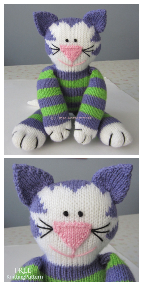 Knit Toy Kitty Free Knitting Pattern