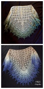 Knit Triangle Lace Shawl Free Knitting Patterns - Knitting Pattern