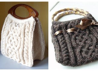 Knit Viking Cable Handbag Free Knitting Pattern