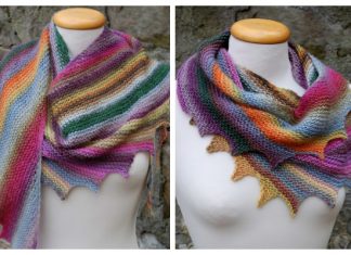 Knit Dragon Tail Scarf Free Knitting Pattern