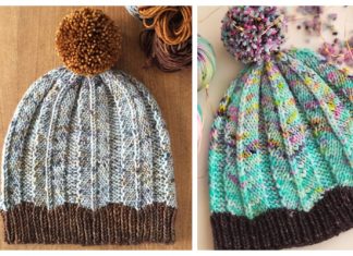 Knit Feathered Hat Free Knitting Pattern