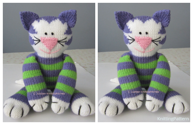 Knit Toy Kitty Free Knitting Pattern