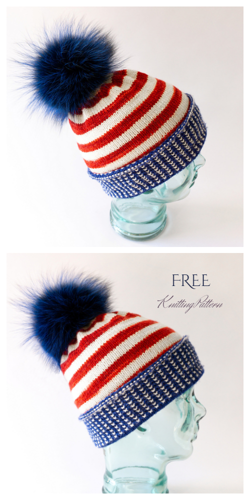 Home of the Braves Hat Set Free Knitting Patterns