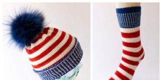 Home of the Braves Hat Set Free Knitting Patterns
