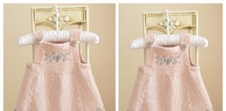 Knit Luv U Forever Baby Pinafore Dress Knitting Pattern