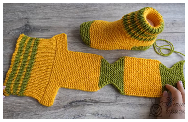 Easy Slipper Socks Knitting Pattern 
