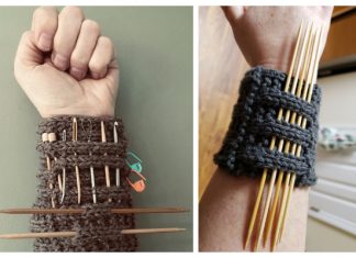 Knit Knitter's Pandemic Wrister Free Knitting Pattern
