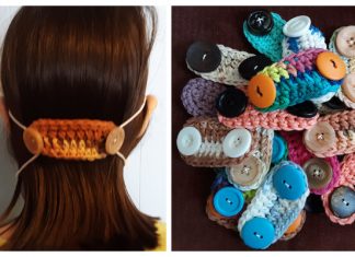 Mask Strap Holder Free Crochet Patterns