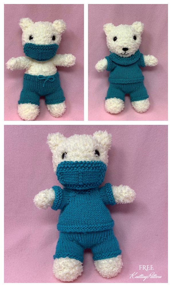 Amigurumi Little Doctor Bear Free Knitting Pattern