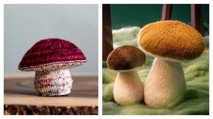 Amigurumi Toadstool Mushroom Free Knitting Patterns
