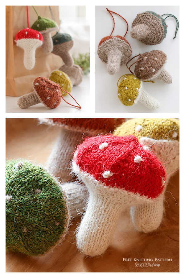 Amigurumi Enchanted Mushrooms Free Knitting Pattern