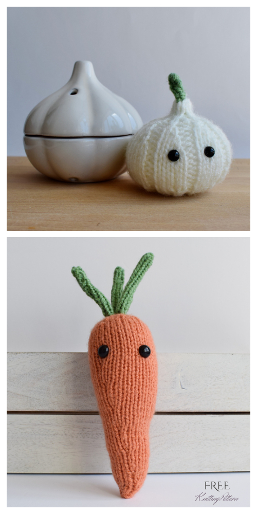 Amigurumi Toy Vegetable Free Knitting Patterns