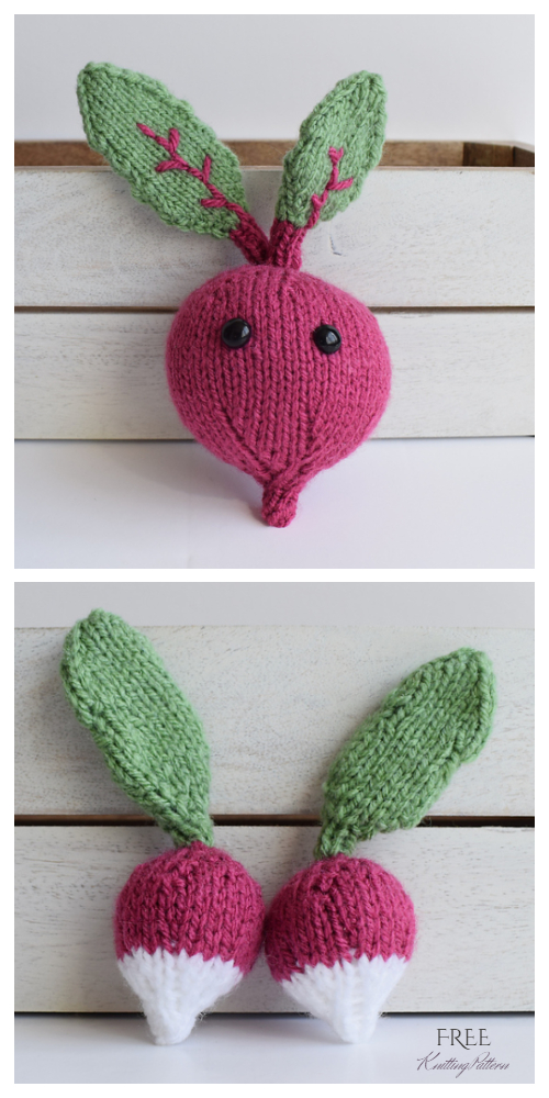 Amigurumi Toy Vegetable Free Knitting Patterns